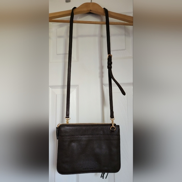 Vince Camuto leather and multi strap cross body bag with braided zipper. NWOT - Picture 3 of 11